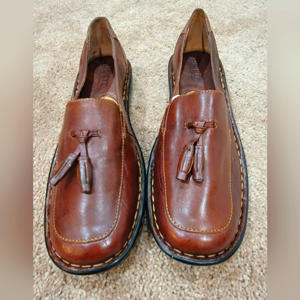Brown Leather Norn Loafer Shows, Size